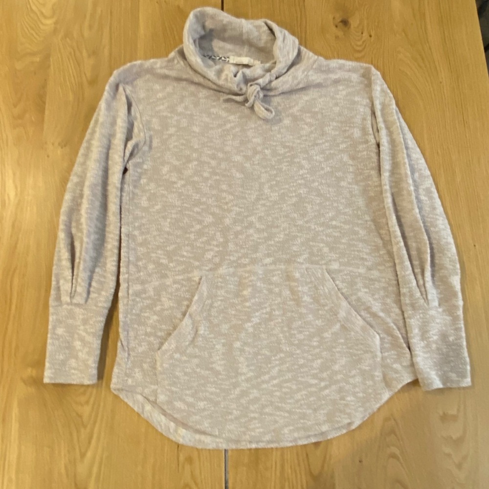Prana Sweater Women's Frieda Top Cowl Neck Long Sleeve Sz S Lightweight Beach